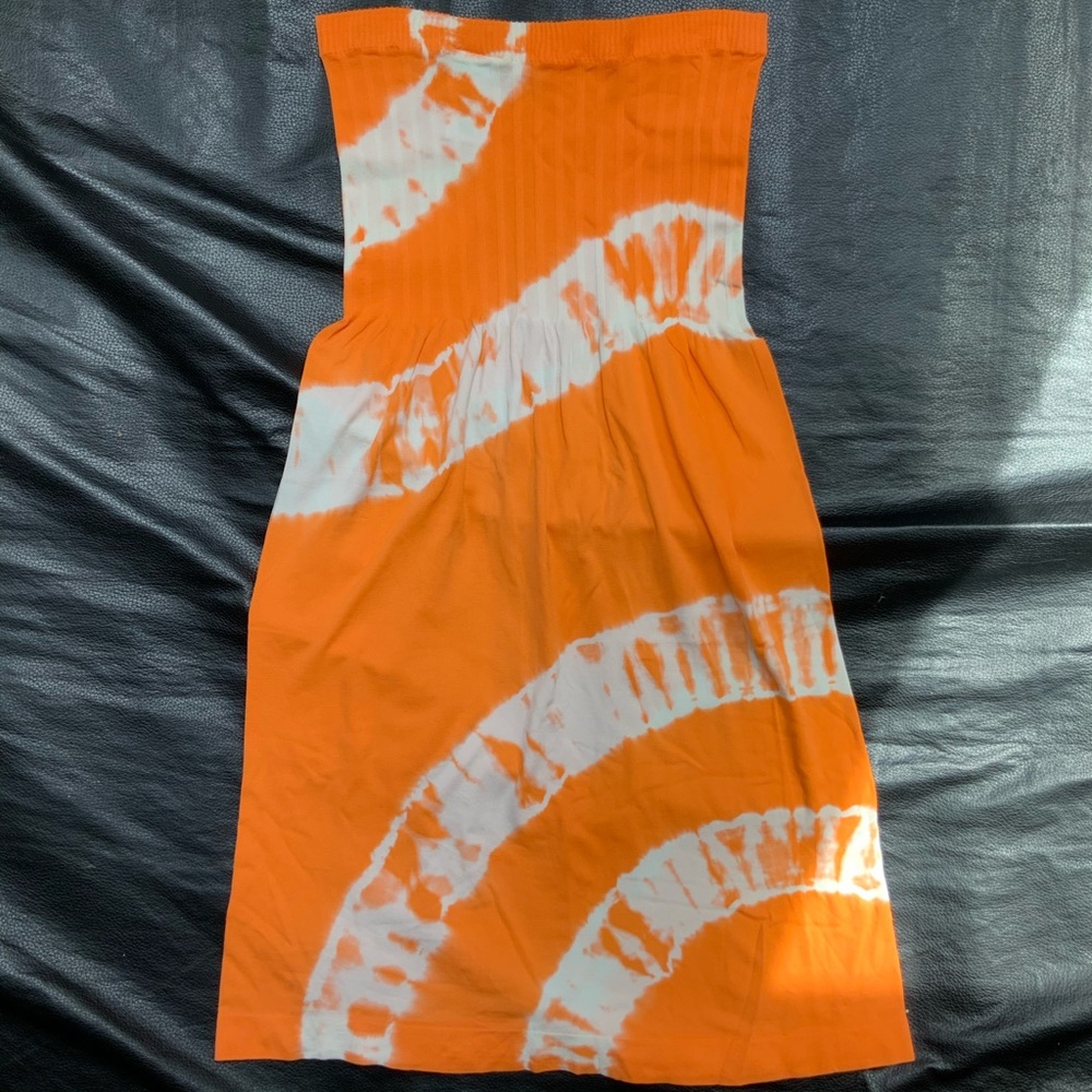 Bright Orange Strapless Coverup🧡